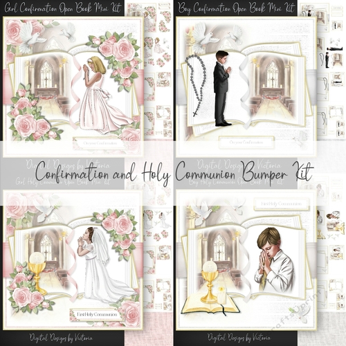 Confirmation and Holy Communion Open Book Bumper Kit