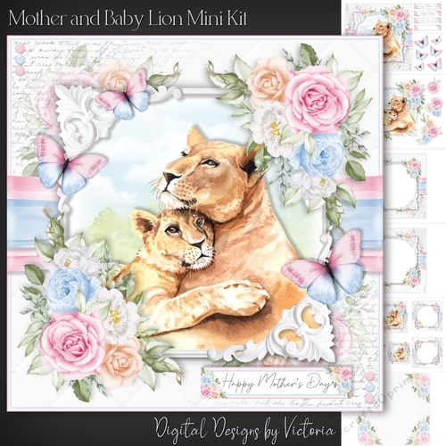 Mother and Baby Lion Mini Kit
