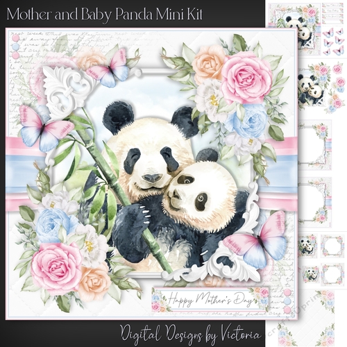 Mother and Baby Panda Mini Kit