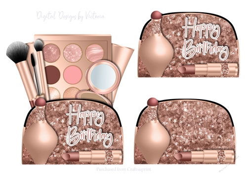 Makeup Bag Rose Gold