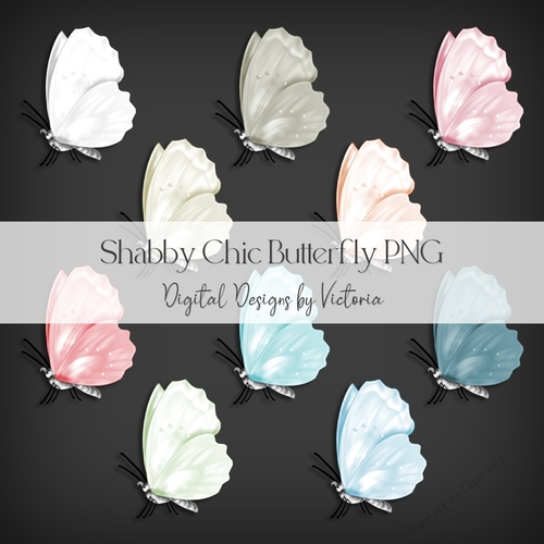 Shabby Chic Butterfly PNG