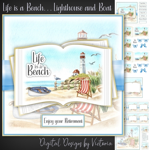 Life is a Beach...Lighthouse and Boat
