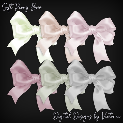 Soft Peony Bow