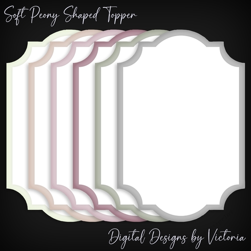 Soft Peony Shaped Topper