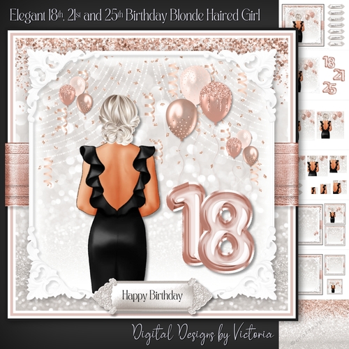 Elegant 18th, 21st and 25th Birthday Blonde Haired Girl