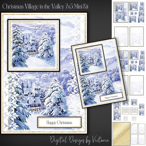 Christmas Village in the Valley 7x5 Mini Kit