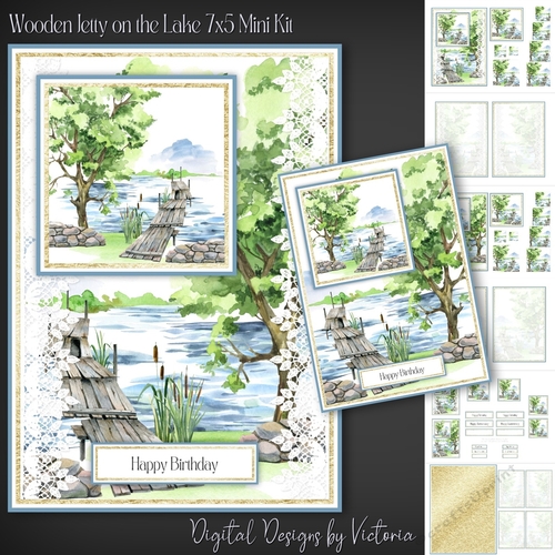 Wooden Jetty on the Lake 7x5 Mini Kit