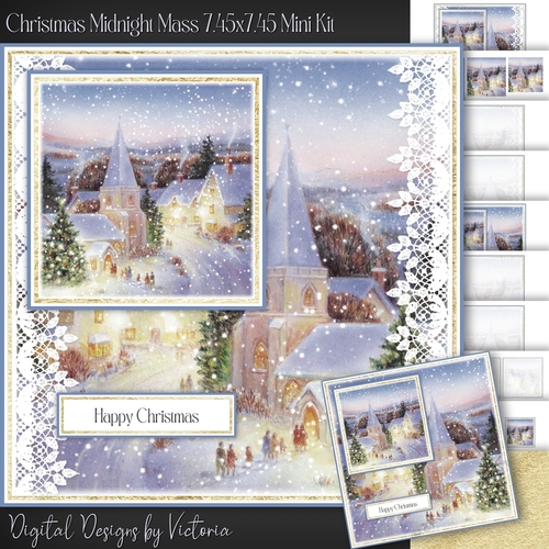 Christmas Midnight Mass 7.45x7.45 Mini Kit