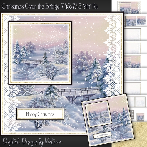 Christmas Over the Bridge 7.45x7.45 Mini Kit