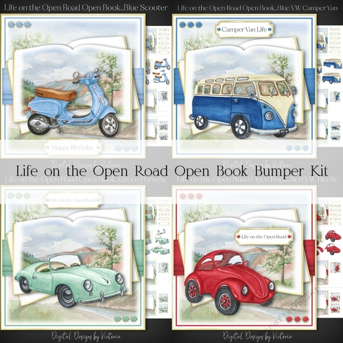 Life on the Open Road Open Book Bumper Kit