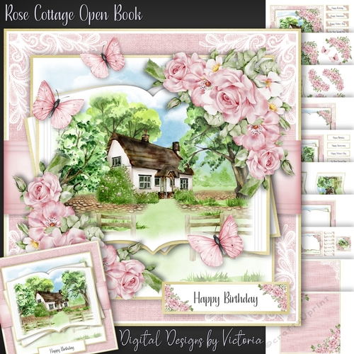 Rose Cottage Open Book