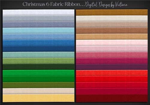 Christmas 6 Fabric Ribbon PNG