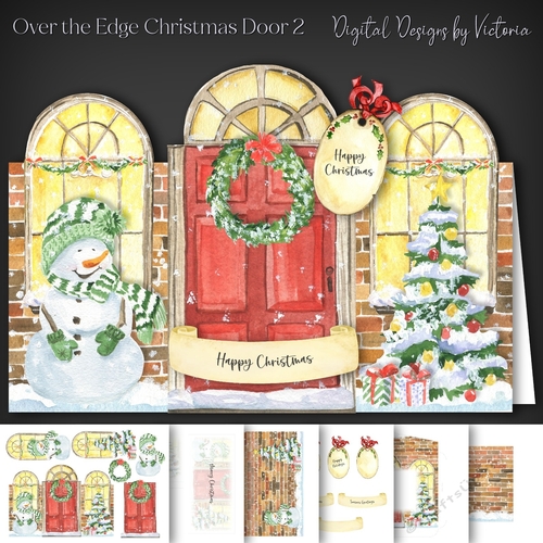 Over the Edge Christmas Door 2