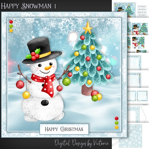 Happy Snowman 1