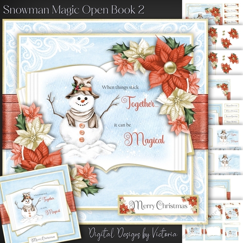 Snowman Magic Open Book 2