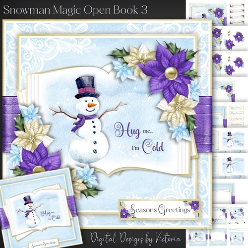 Snowman Magic Open Book 3