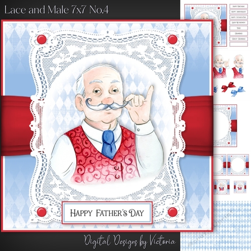 Lace and Male 7x7 No.4