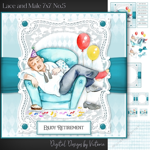 Lace and Male 7x7 No.5