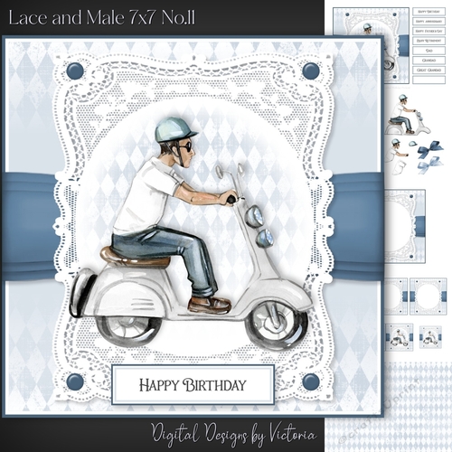 Lace and Male 7x7 No.11