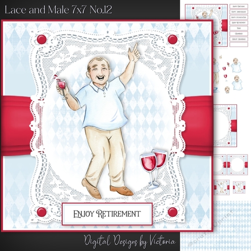 Lace and Male 7x7 No.12