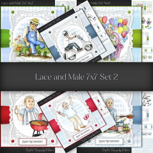 Lace and Male 7x7 Set 2