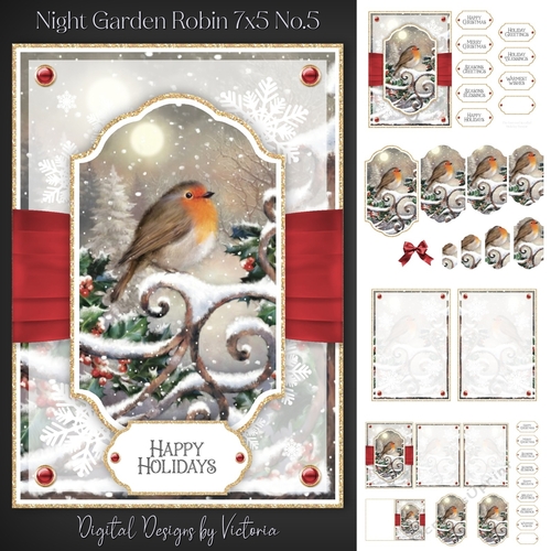 Night Garden Robin 7x5 No.5