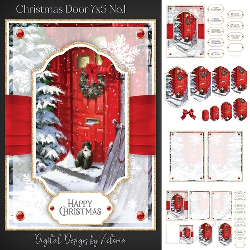 Christmas Door 7x5 No.1