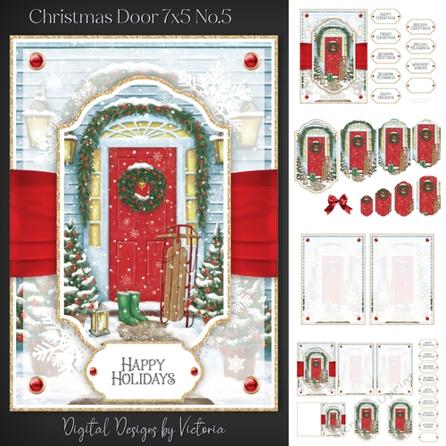 Christmas Door 7x5 No.5