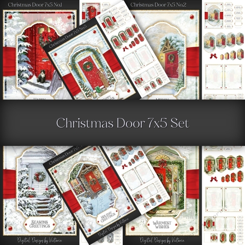 Christmas Door 7x5 Set