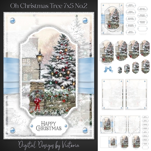 Oh Christmas Tree 7x5 inch No.2