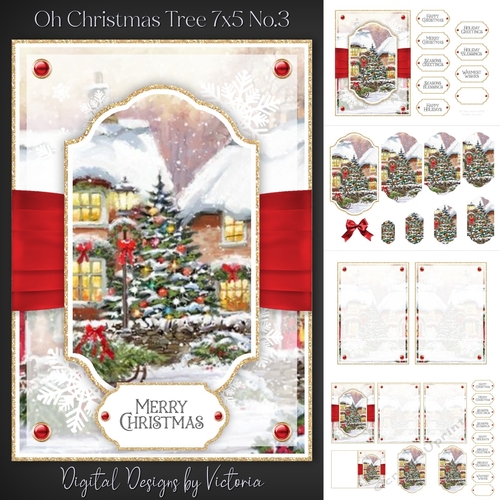 Oh Christmas Tree 7x5 inch No.3