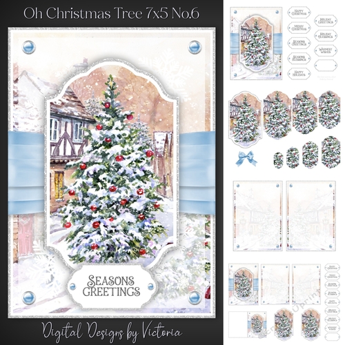 Oh Christmas Tree 7x5 inch No.6