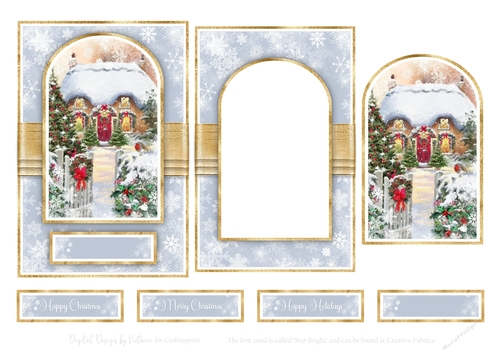 Christmas 6x4 inch Quick Card No.1
