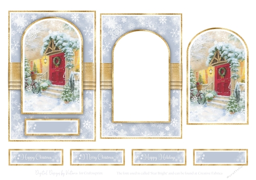 Christmas 6x4 inch Quick Card No.3