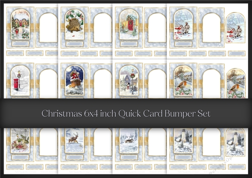 Christmas 6x4 inch Quick Card Bumper Set