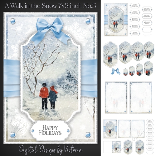 A Walk in the Snow 7x5 inch No.5