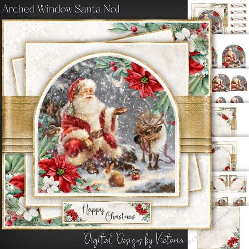 Arched Window Santa No.1