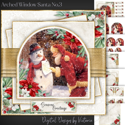 Arched Window Santa No.3