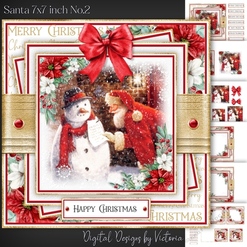 Santa 7x7 inch No.2