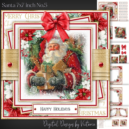 Santa 7x7 inch No.5
