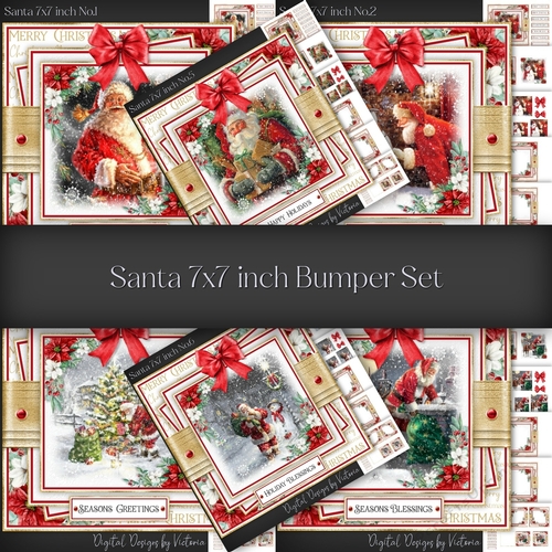 Santa 7x7 inch Bumper Set