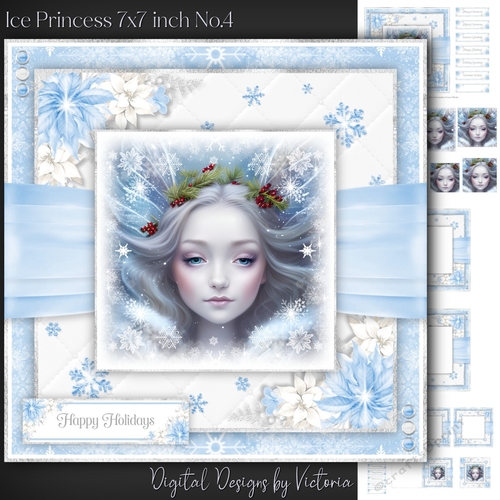 Ice Princess 7x7 inch No.4
