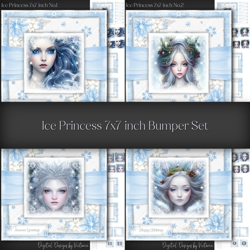 Ice Princess 7x7 inch Bumper Set