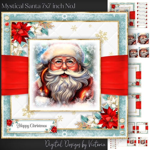 Mystical Santa 7x7 inch No.1