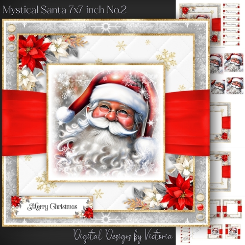 Mystical Santa 7x7 inch No.2