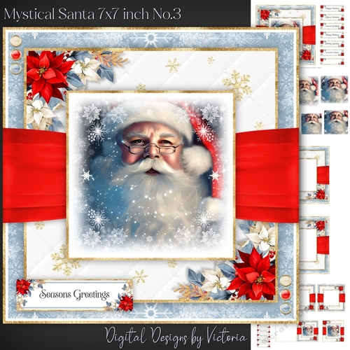 Mystical Santa 7x7 inch No.3