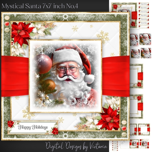 Mystical Santa 7x7 inch No.4