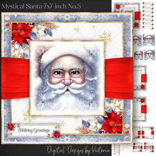 Mystical Santa 7x7 inch No.5