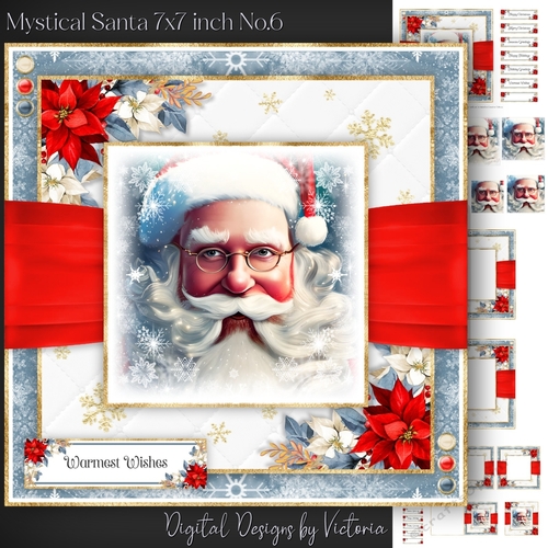 Mystical Santa 7x7 inch No.6