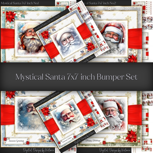Mystical Santa 7x7 inch Bumper Set